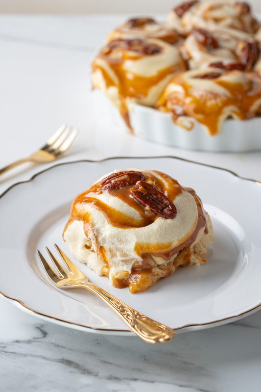 Toffee Pecan Cinnamon Rolls - Coming Soon