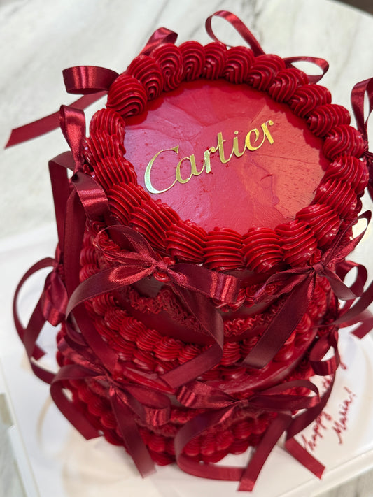 Ultra-Luxe Two-Tier Vintage Luxe Cake