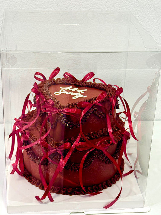 Two-Tier Bordeaux Cake