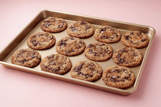 Millionaire Cookies | Salted English Toffee Brown Butter Cookies with 70% Dark Chocolate - 1 Dozen (Contains nuts) - Ships Nationwide