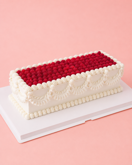 Custom Raspberry Lambeth Cake 12.5x5"