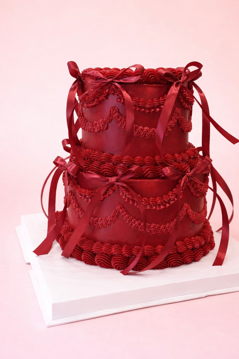 Ultra-Luxe Two-Tier Vintage Luxe Cake