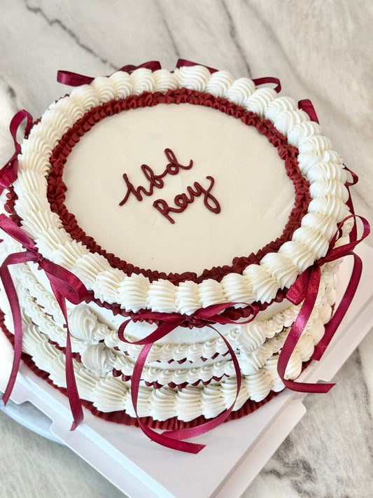 Vintage Luxe Cake - 8” Round