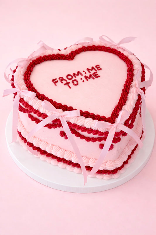 Vintage Luxe Cake - 8” Heart