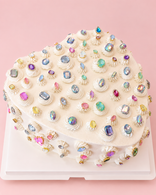 Bejeweled Heart Cake