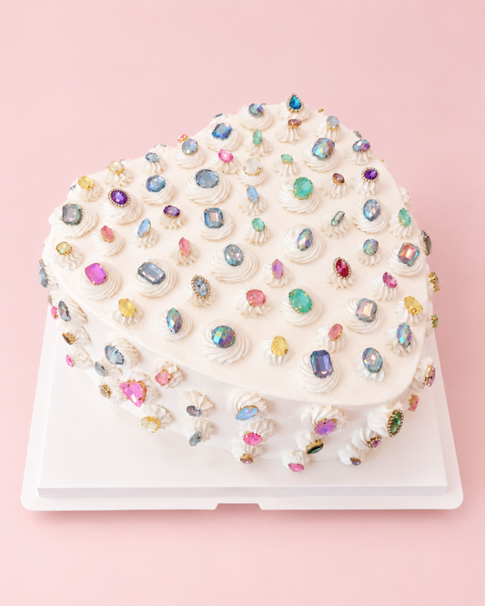 Bejeweled Heart Cake