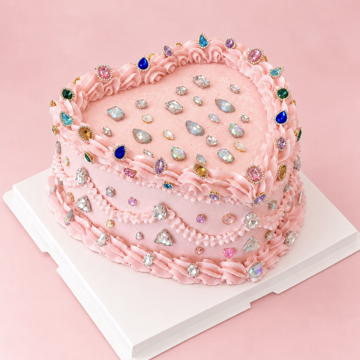 Bejeweled Sparkle Vintage Luxe Cake
