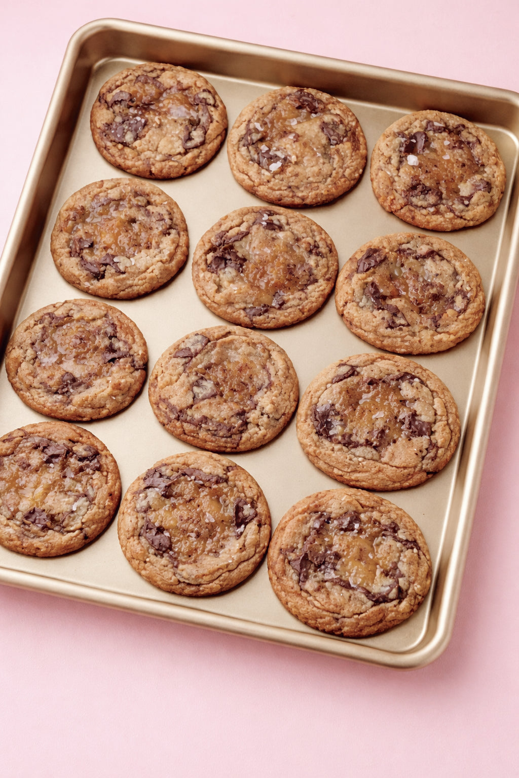 Millionaire Cookies | Salted English Toffee Brown Butter Cookies with 70% Dark Chocolate - 1 Dozen (Contains nuts) - Ships Nationwide